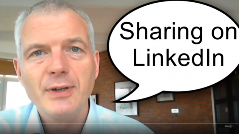 sharing on linkedin